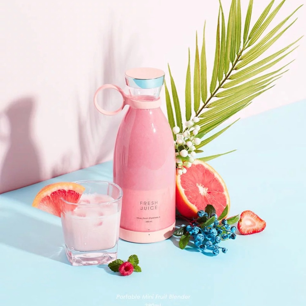 Portable electric juicer blender